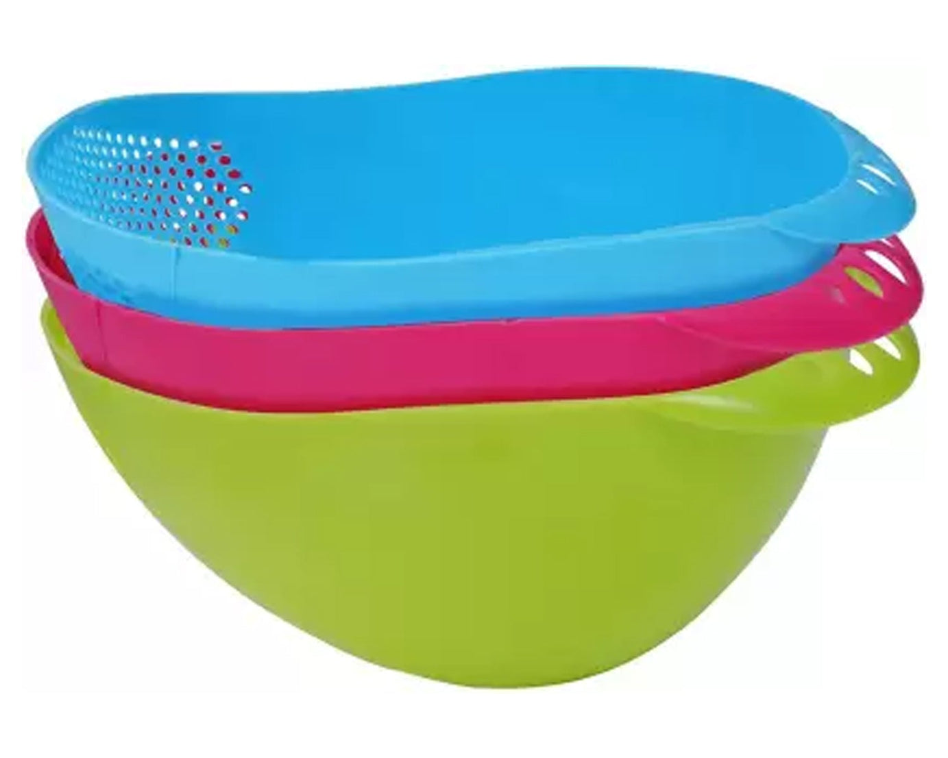 Virgin Rice Bowl Durable Plastic Strainer, Water Strainer | Vegetable & Fruits Washing Bowl
