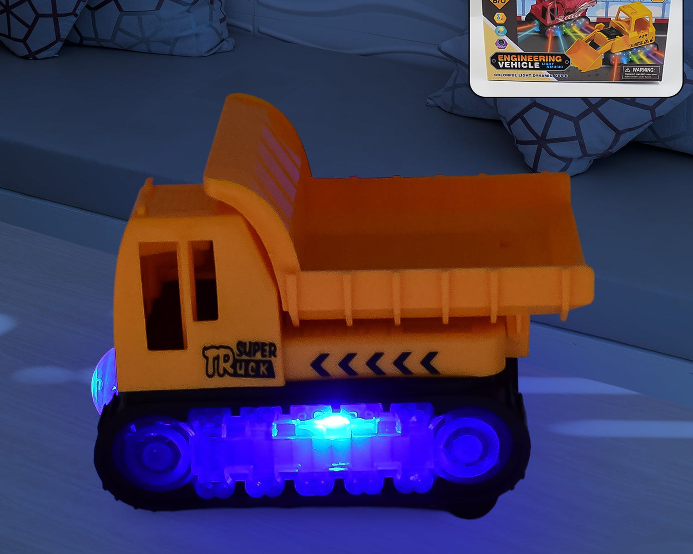 Engineering Vehicle Toys for Kids - Self-Driving Super Dump Truck Toy | Self-Driving Trucks, Engineering truck Electric Vehicle Toys boys birthday gift toys (1 Pc)