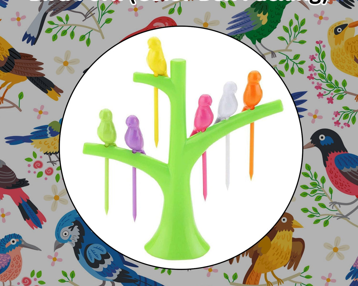 Kids fruit fork, cute bird design