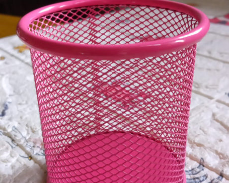 Metal Mesh Pen Holder for Desk (1 Pc): Pen Stand, Pencil Organizer, Stationery Storage