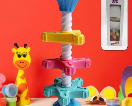 Baby Toy, Mini Spinner, Educational Toy, Tower, Kids Spinning Toy, Puzzle Funny Rotating Tower Toy High Quality Gift for Baby Brain Game Mini Capable of Developing Big Brains Toy (1 Pc)