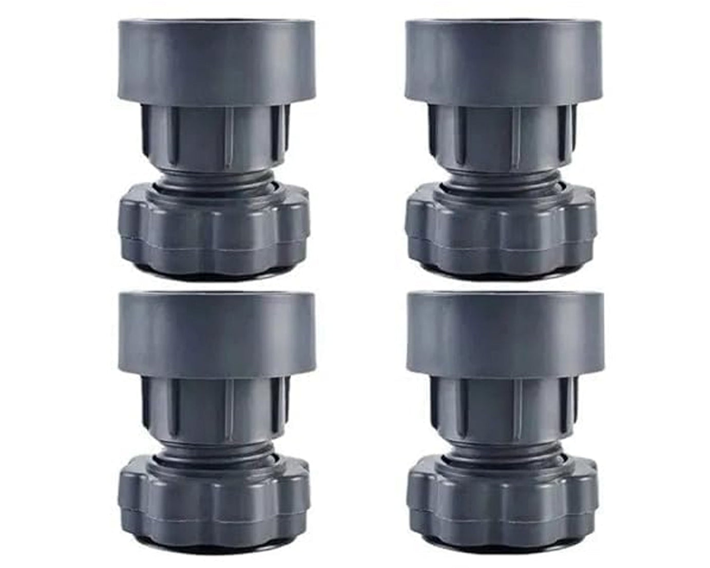 Plastic Washing Machine Vibration Feet Pad, Adjustable Highly Non-Slip Support Anti Vibration Pads Walk Pads Shock Absorber Noise Cancelling Furniture Lifting Base (4 Pcs Set)