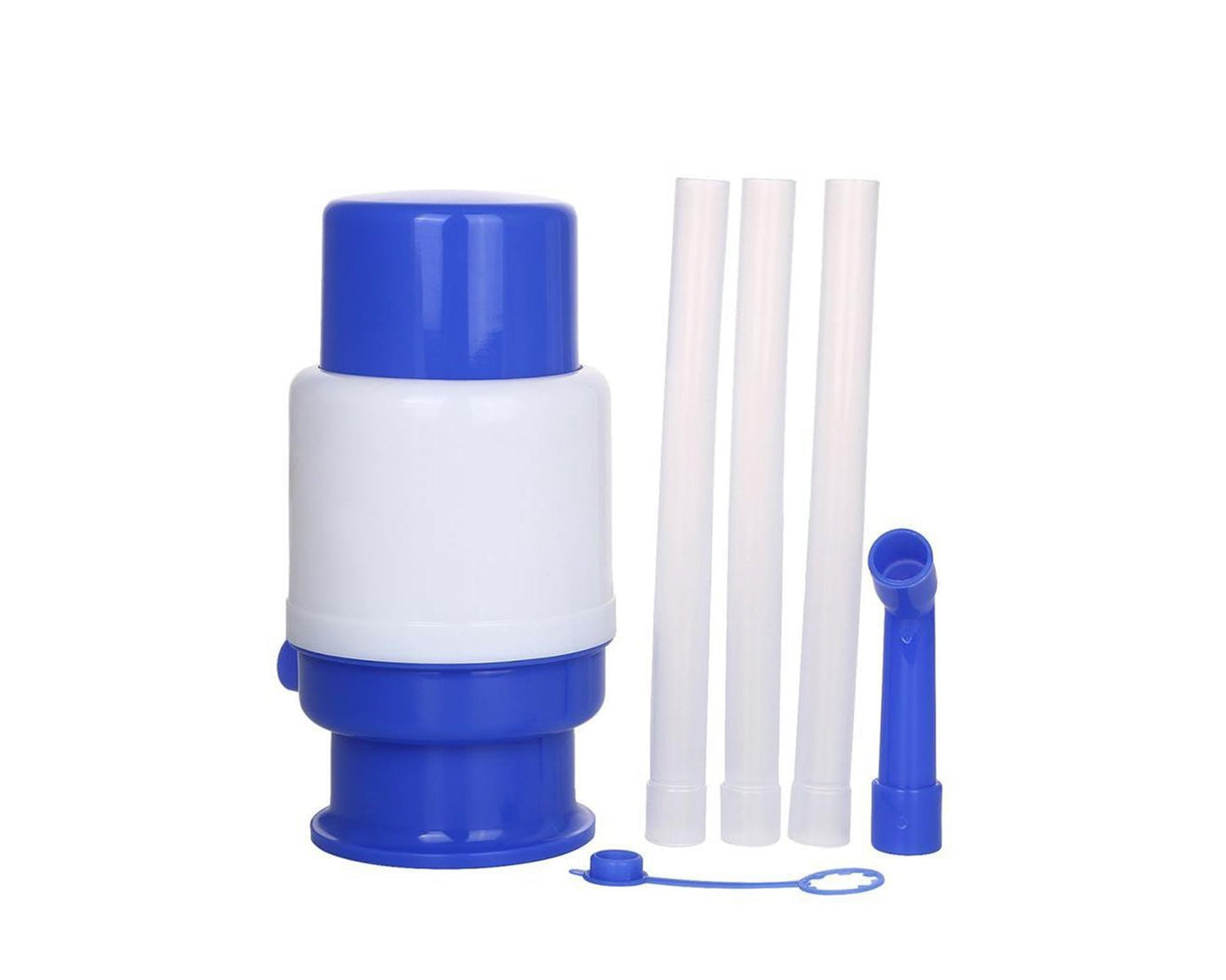 Water pump dispenser with hand press mechanism.