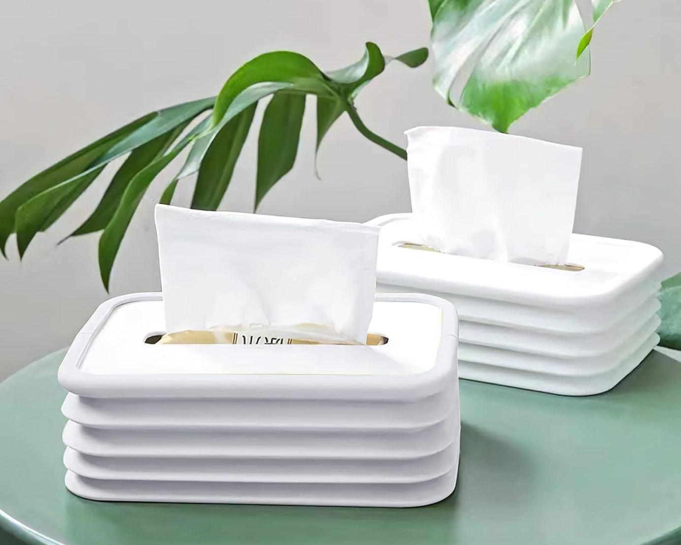 Tissues Holder Silicone Simple Tissue Box Tissues Cylinder Tissues Cube Box Tissue Holder for Bathroom Office Car Bedroom for Bathroom Room Office Car