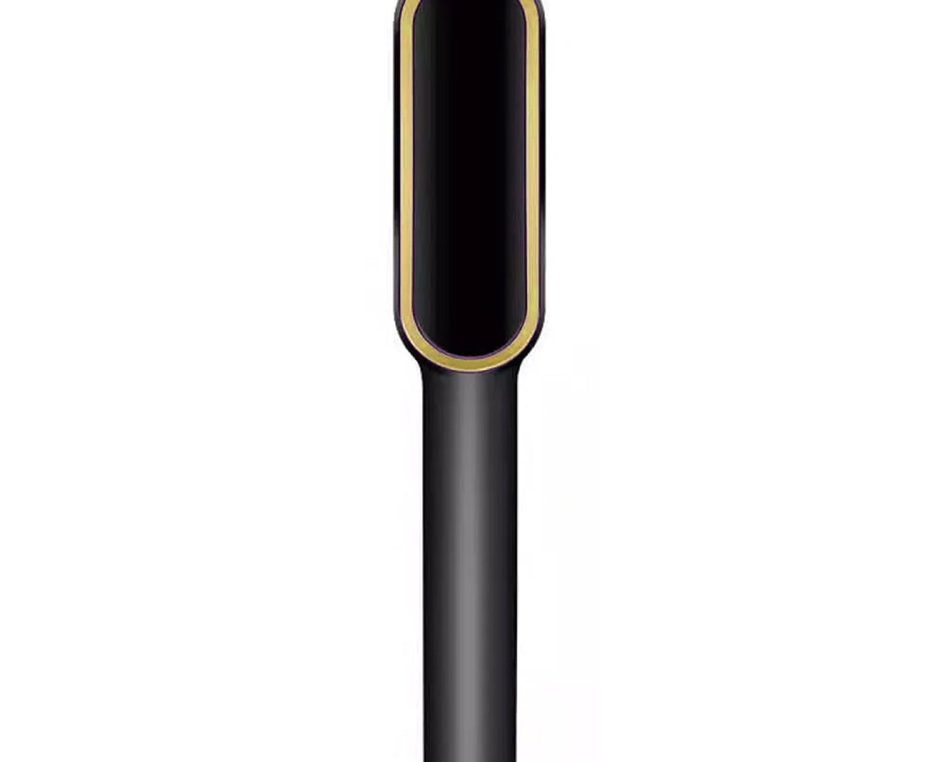 Hair straightener with rounded edges