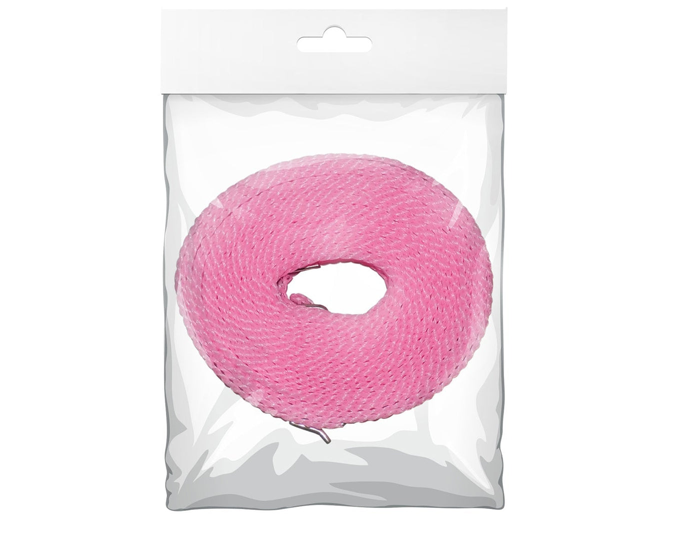 Nylon rope for clothesline drying, includes hooks