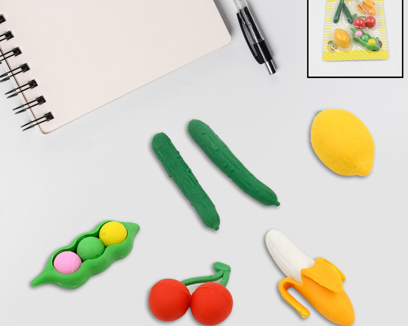 3D Mix Design Fancy & Stylish Colorful Erasers, Mini Eraser Creative Cute Novelty Eraser for Children Different Designs Eraser Set for Return Gift, Birthday Party, School Prize (1 Set)