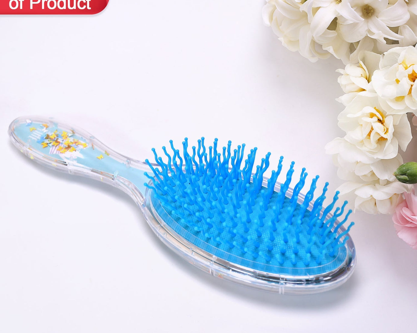 Detangling brush for curly hair