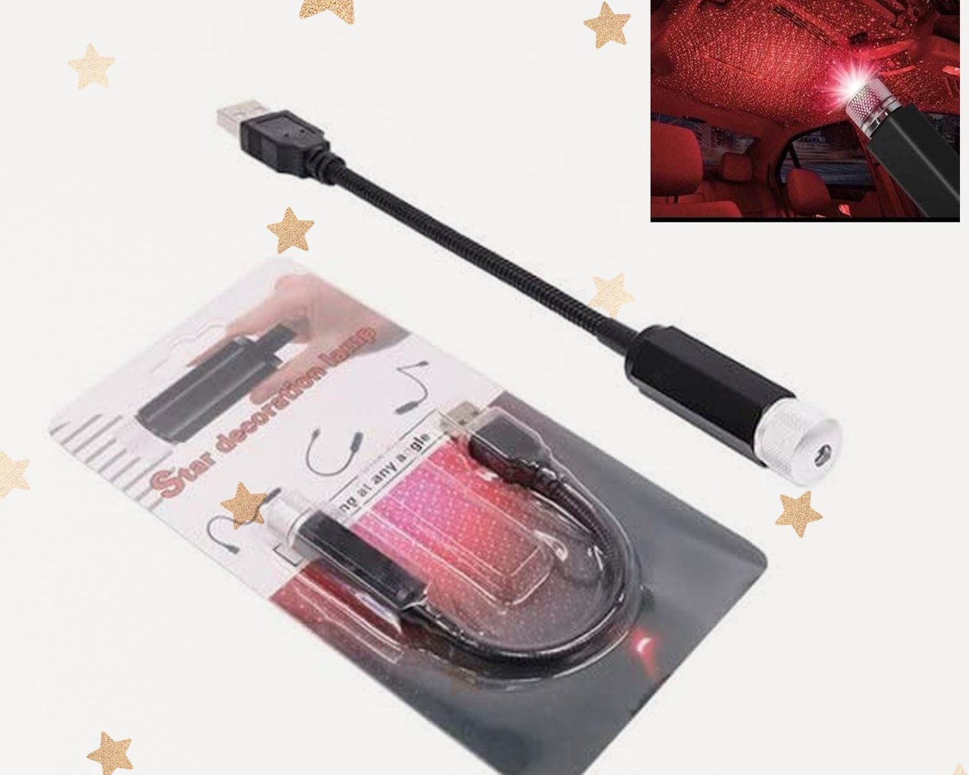 Night sky projector for ambiance