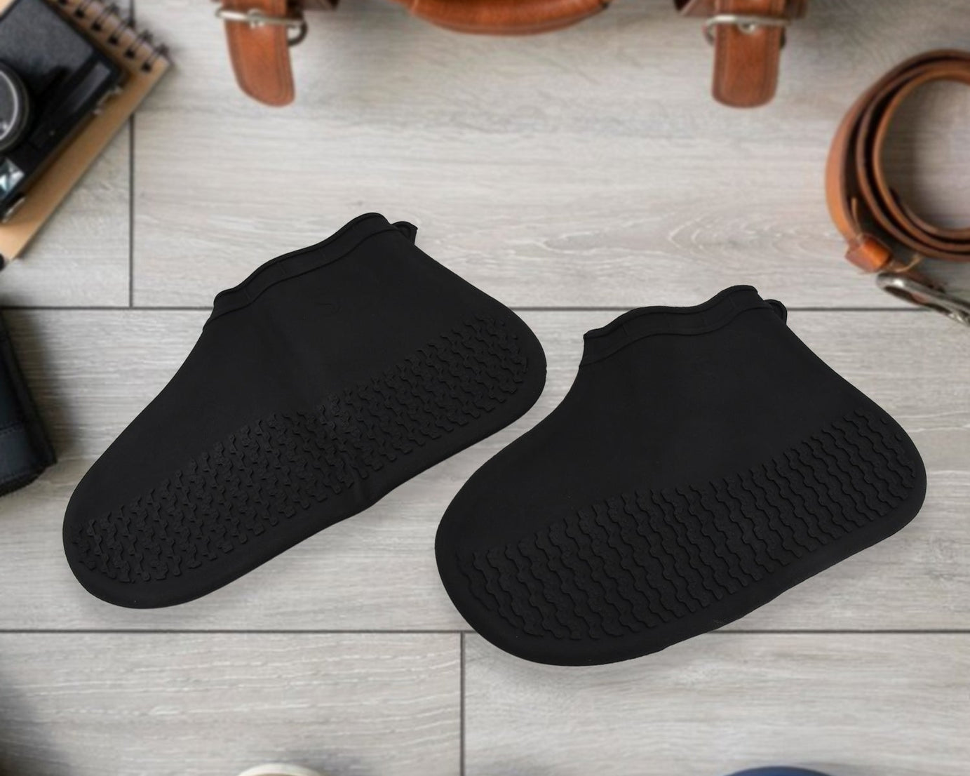 Non-Slip Silicone Rain Reusable Anti skid Waterproof Fordable Boot Shoe Cover (Small Size/ 1 Pair)