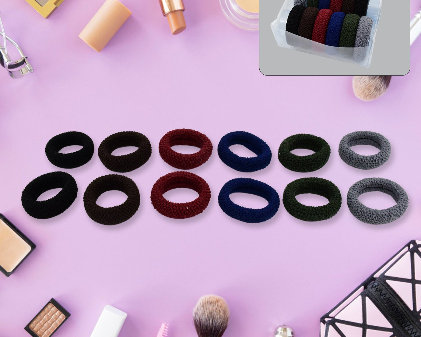 Tyre Shape Hair Rubber Bands