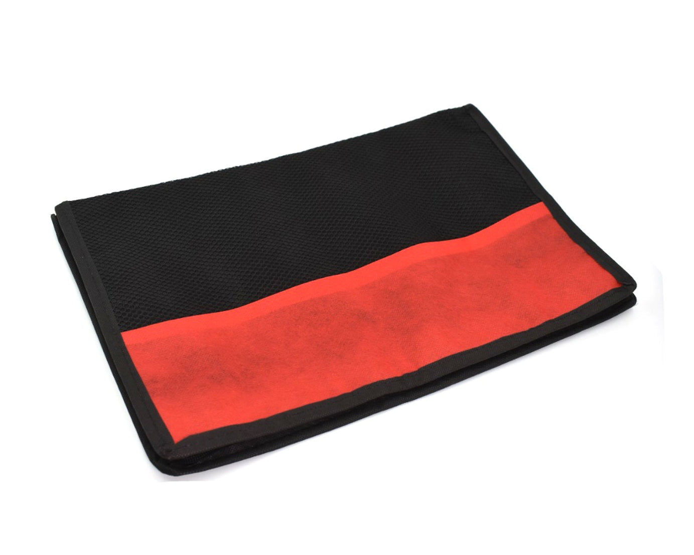 Detailed view of laptop cover bag, designed for convenient laptop transport