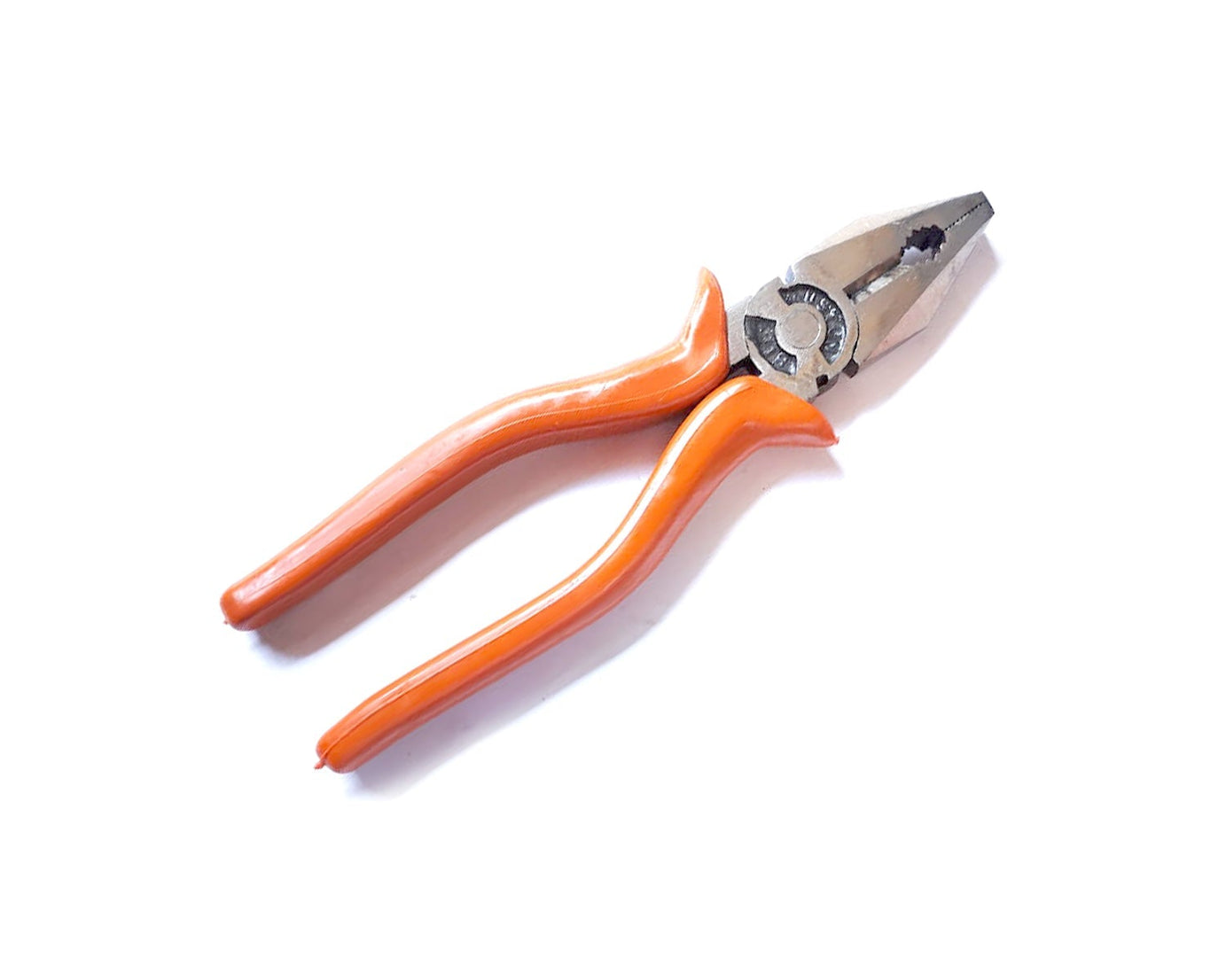 Heavy-duty pliers with wire cutting capability.