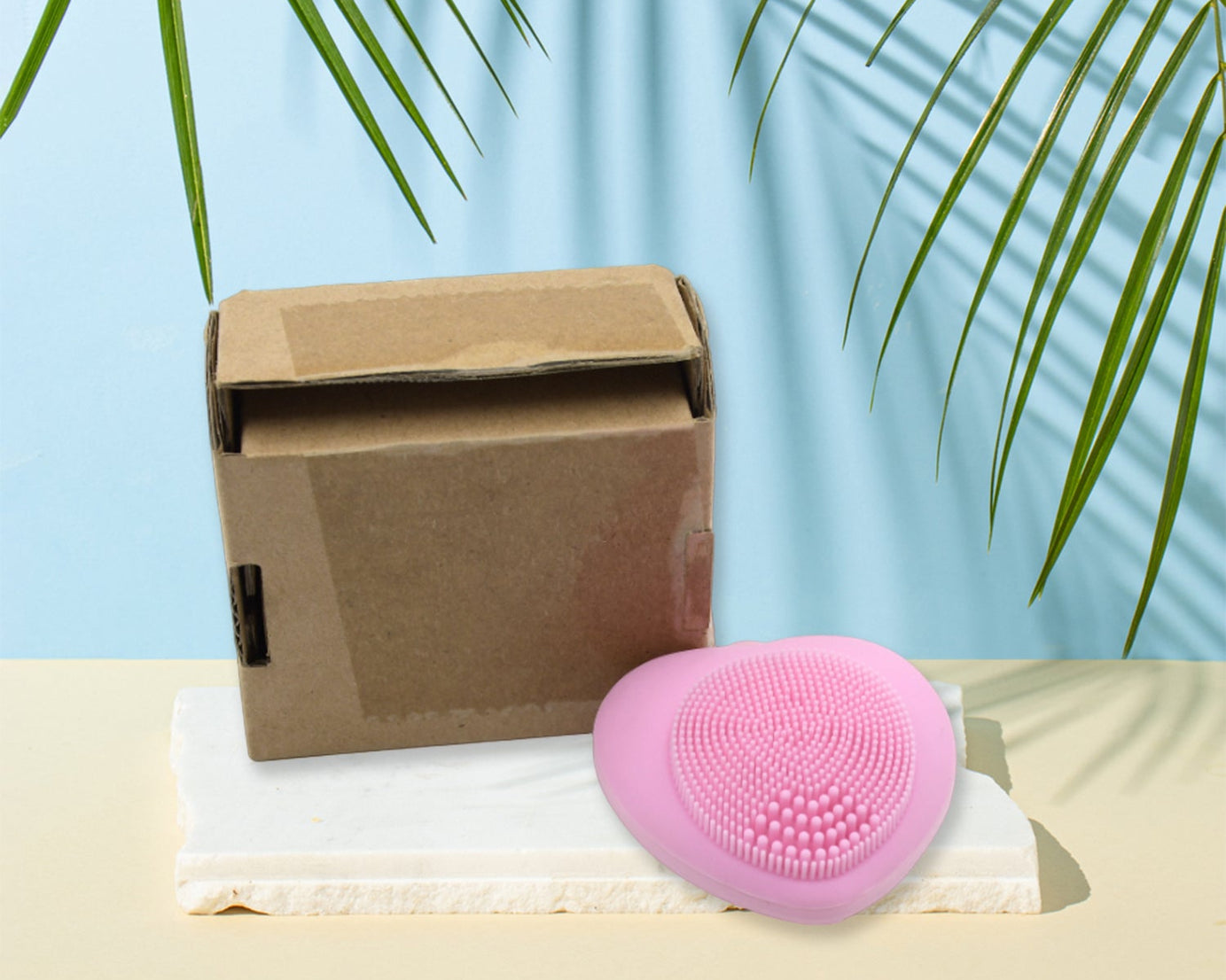 Waterproof Heart-Shaped Face Wash Brush | Silicone Facial Cleansing & Exfoliating Scrubber for Women