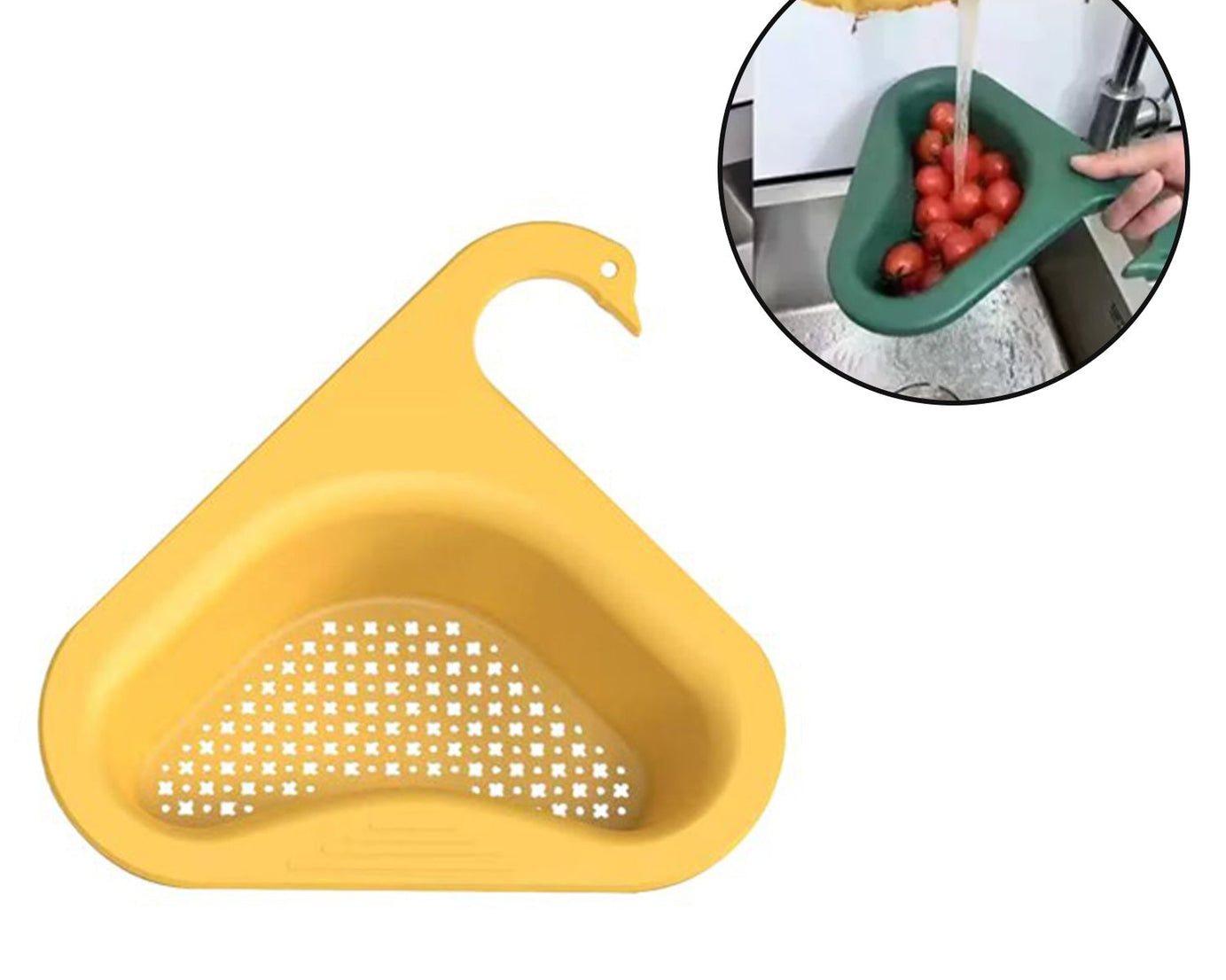 Kitchen sink strainer with a swan design for waste drainage