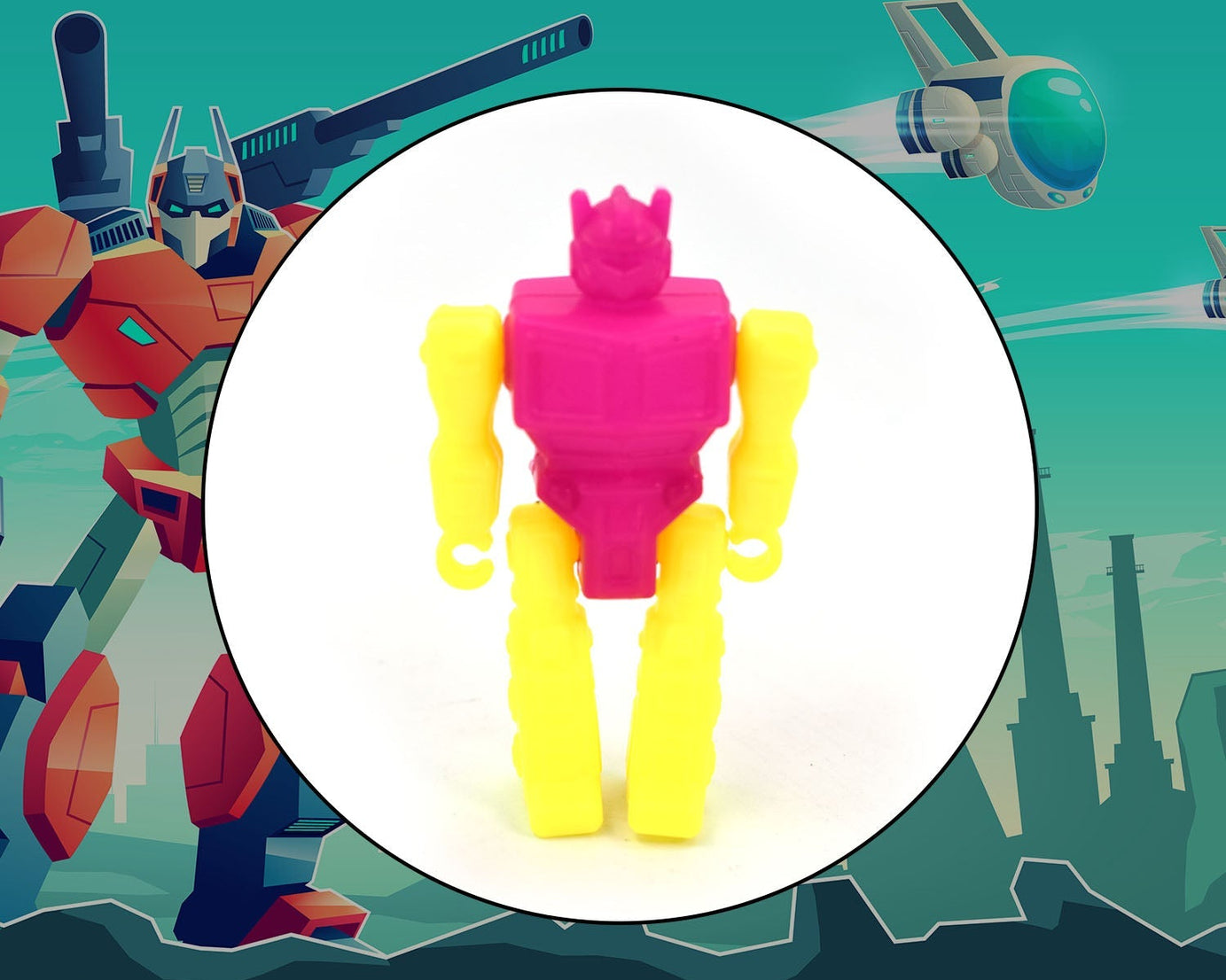 Small interactive robot toy