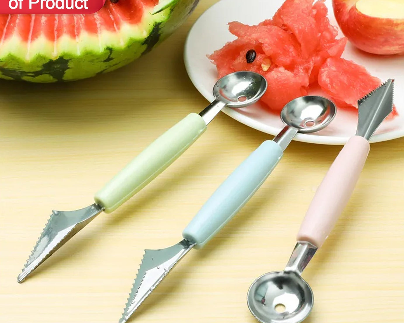 Stainless steel fruit carving kit