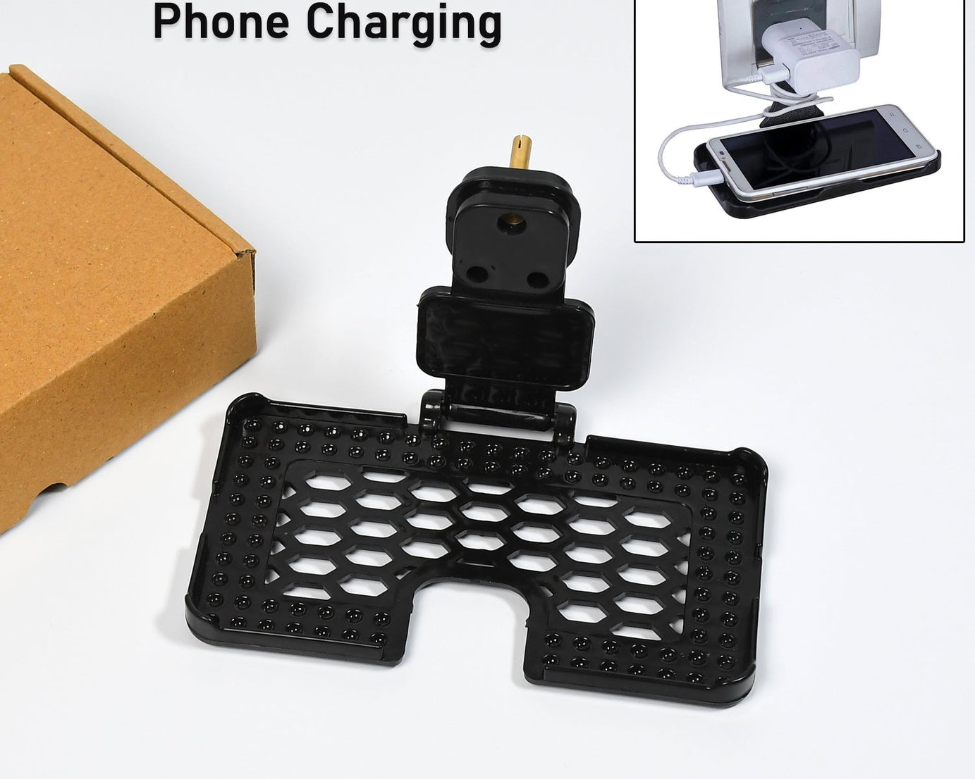Black wall holder for phone charging