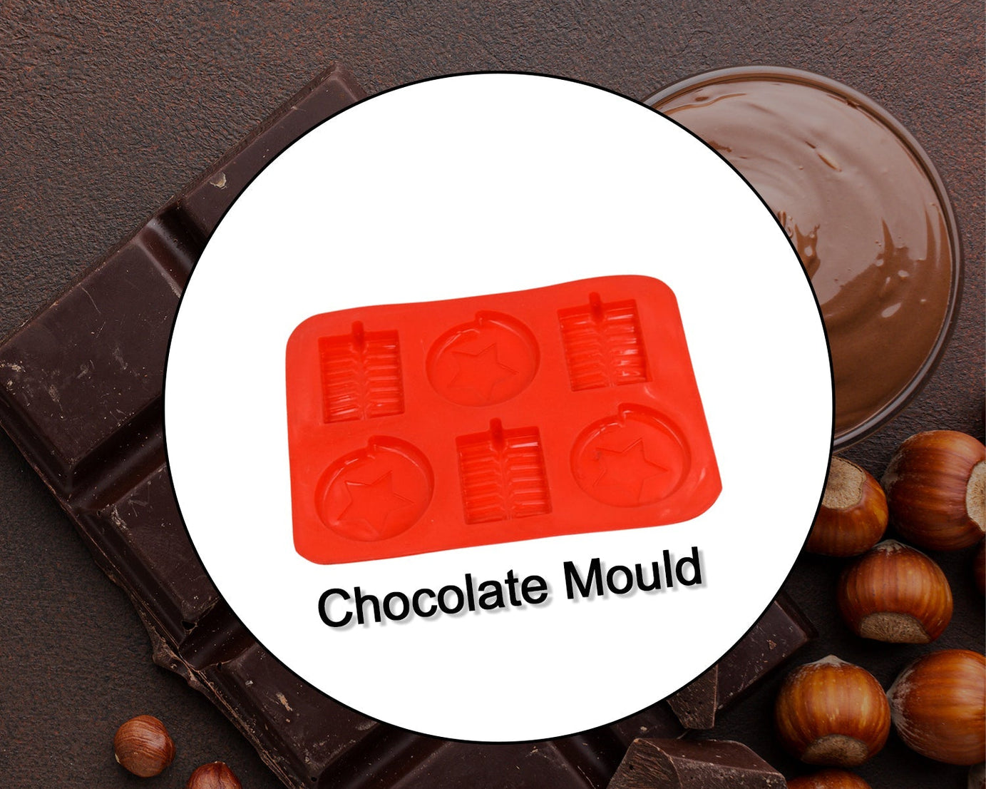 6 Cavity Silicone Mold Tray: Perfect for Chocolates, Cakes & More!