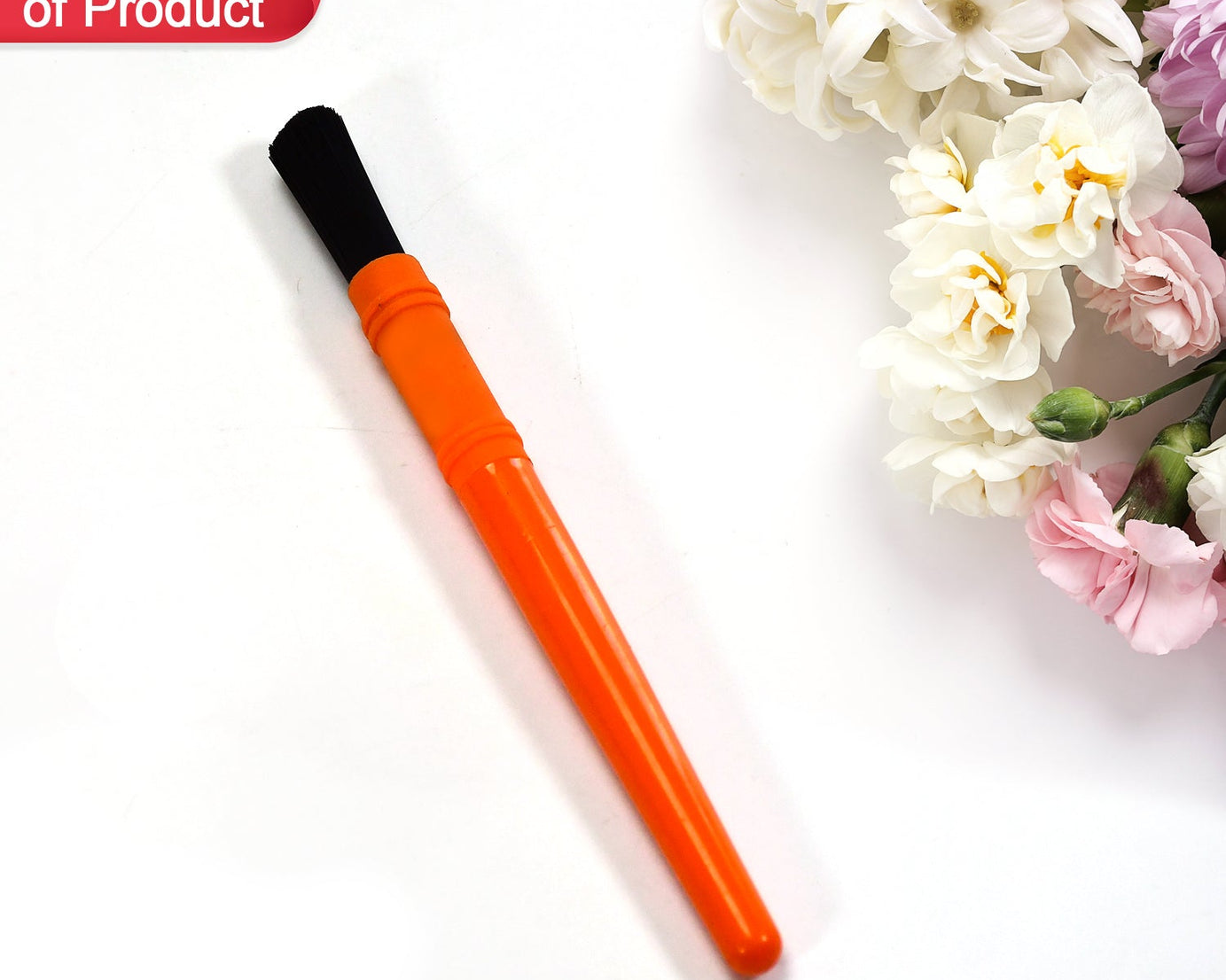 Set of painting brushes in different colors.