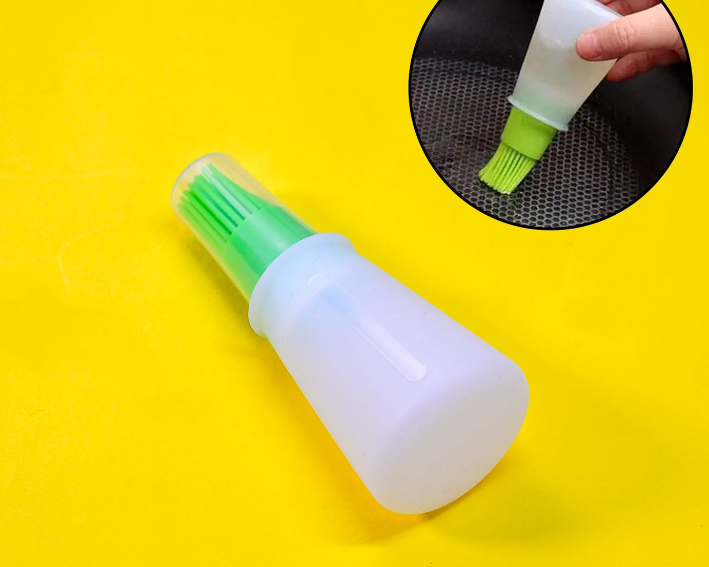 Oil bottle and basting brush set