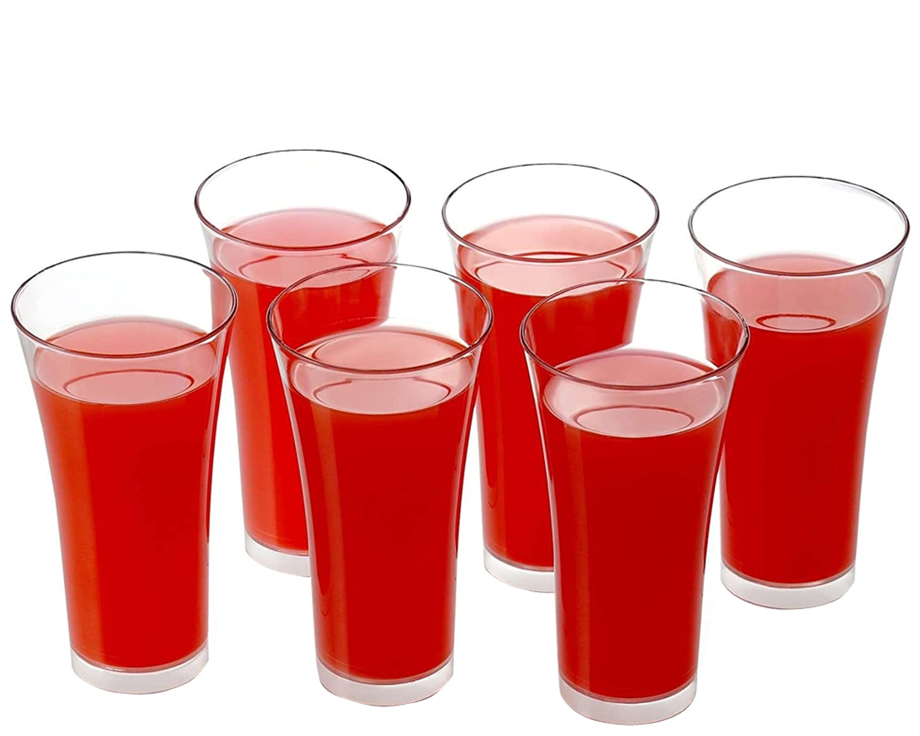 Stylish plastic juicy glasses set