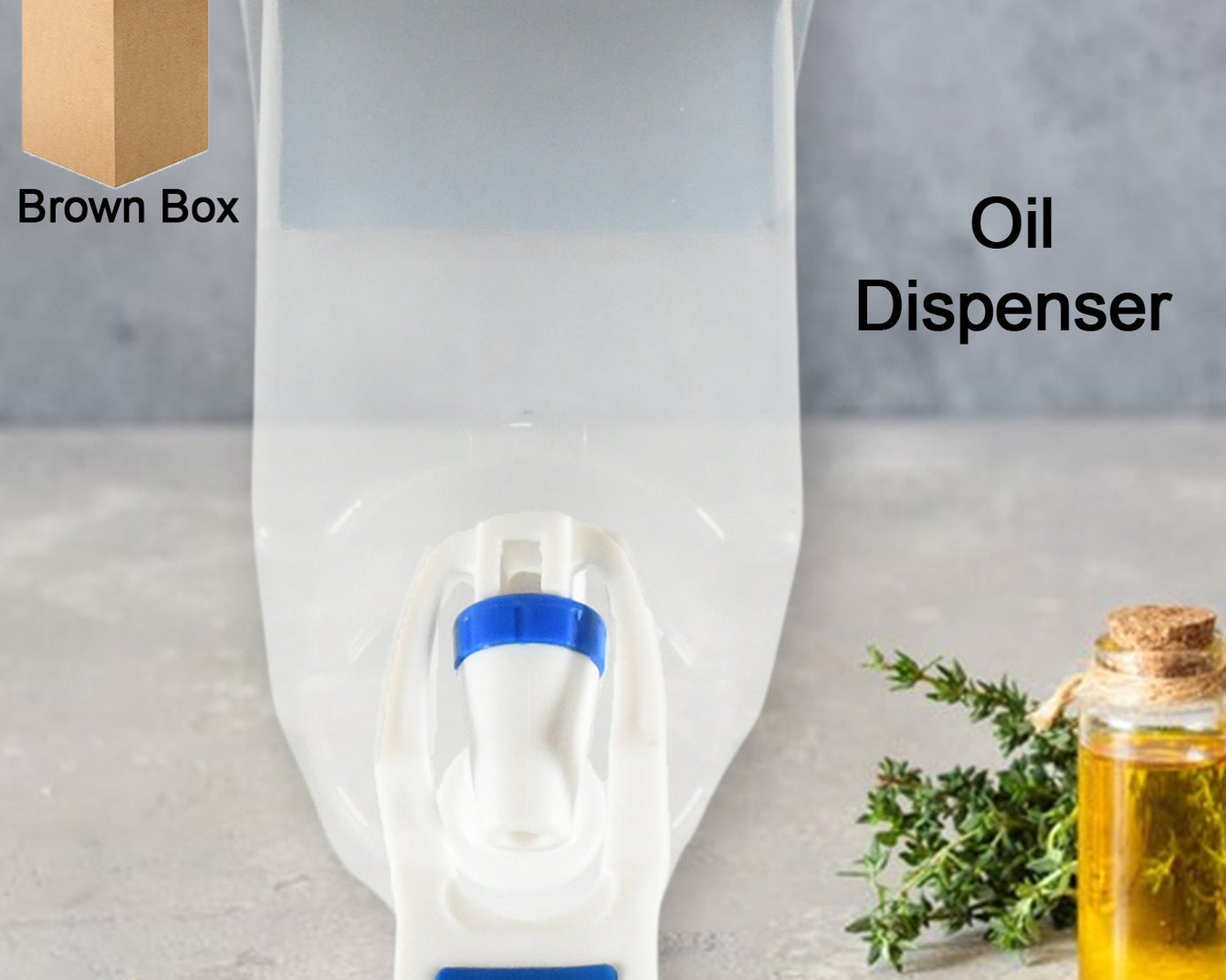 Wall mounted oil dispenser