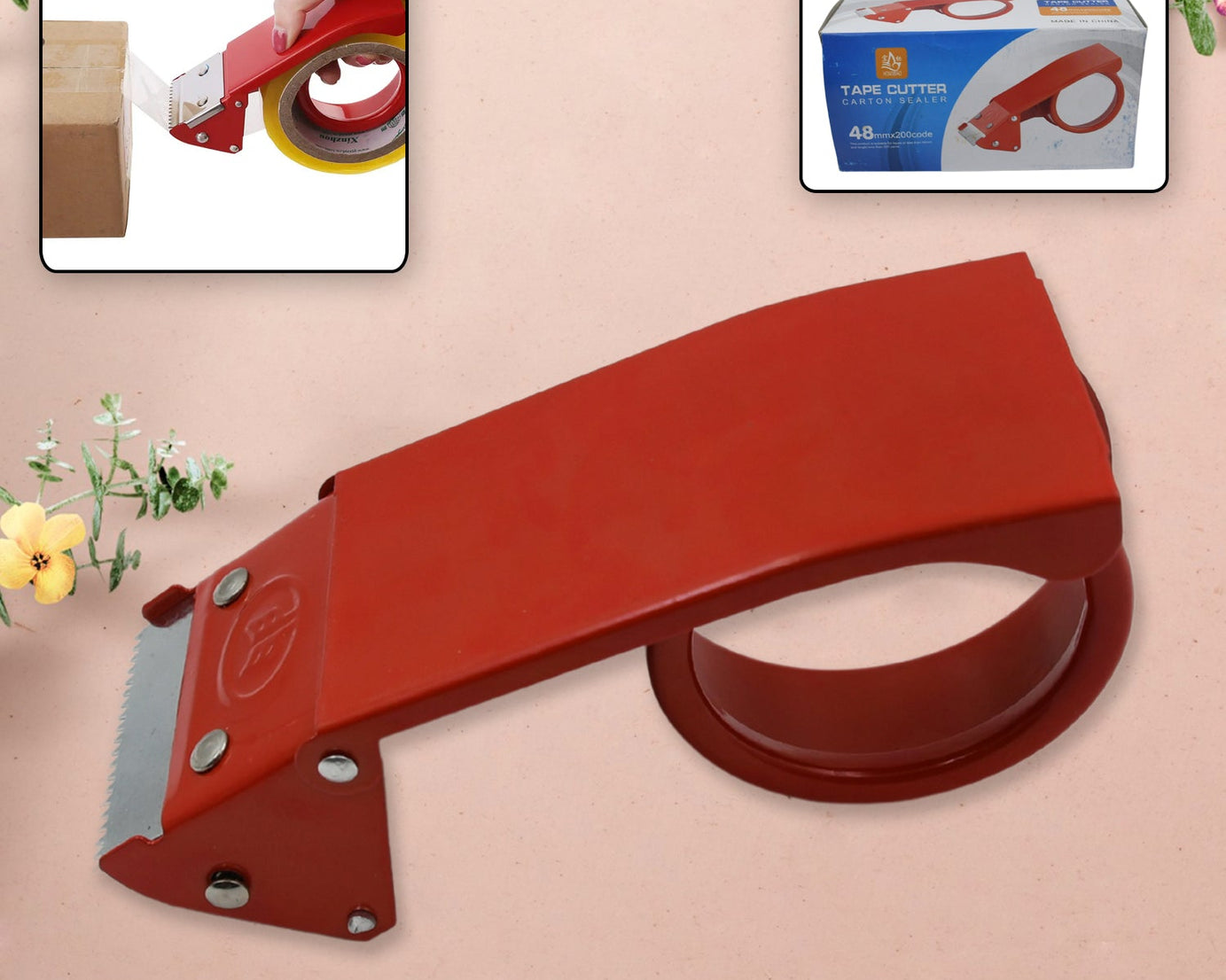 Metal Packing Tape Dispenser Cutter for Home Office use, Tape Dispenser for Stationary, Tape Cutter Packaging Tape