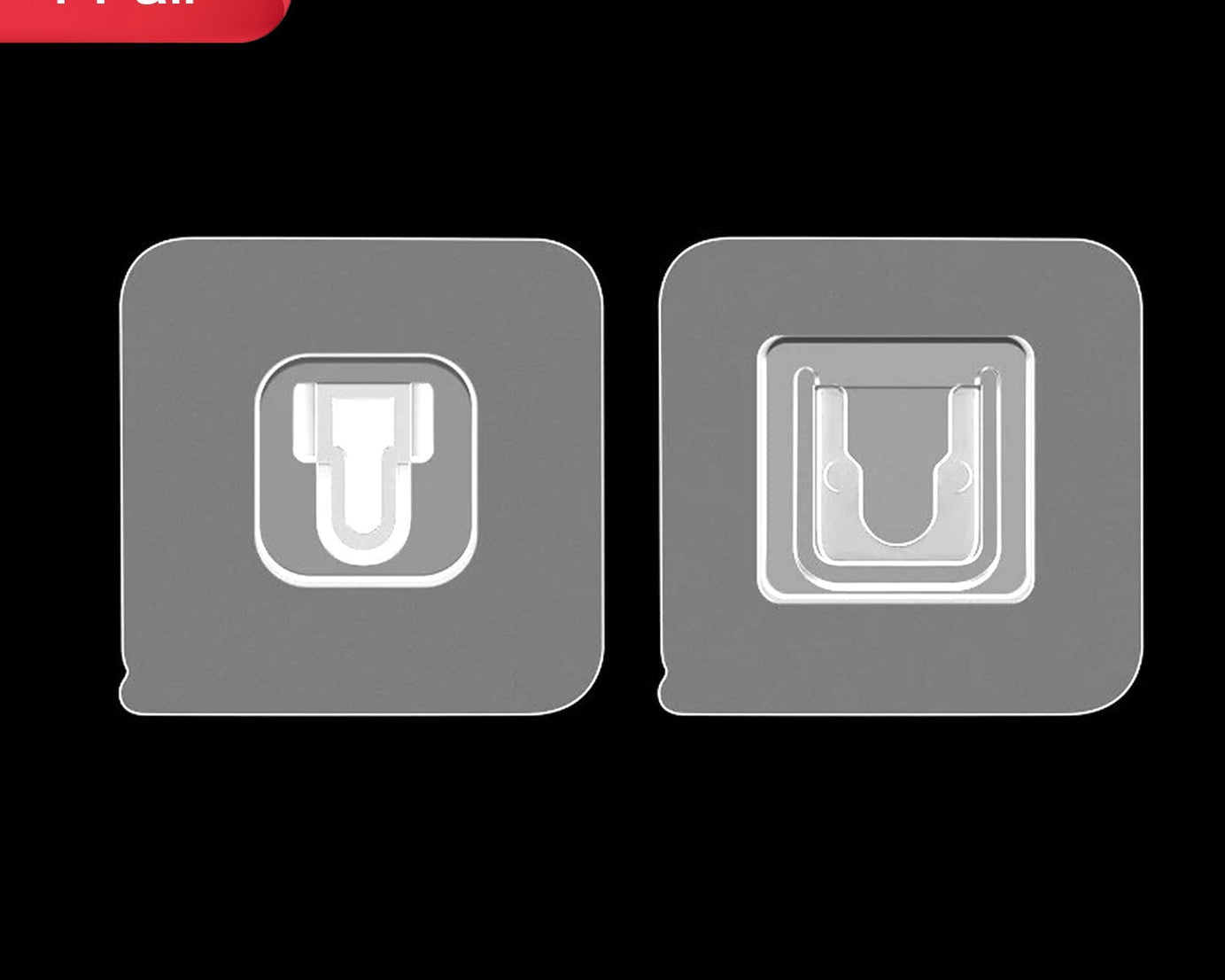 Heavy duty adhesive hooks