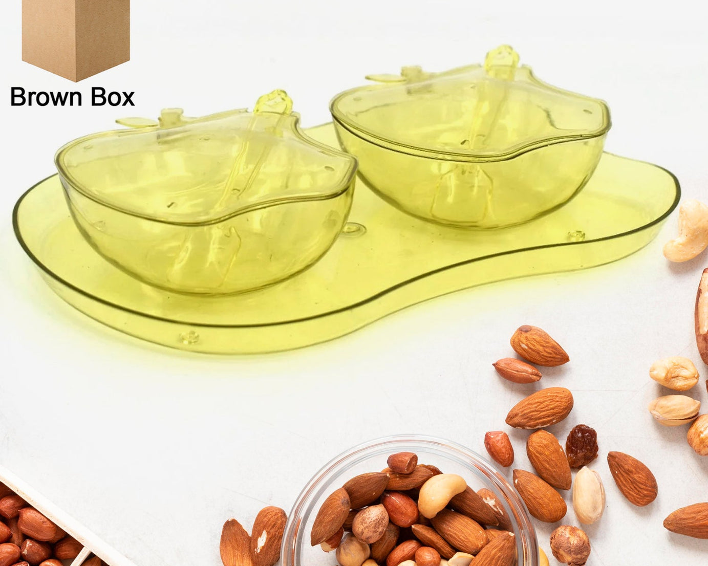 Tray bowl in apple shape