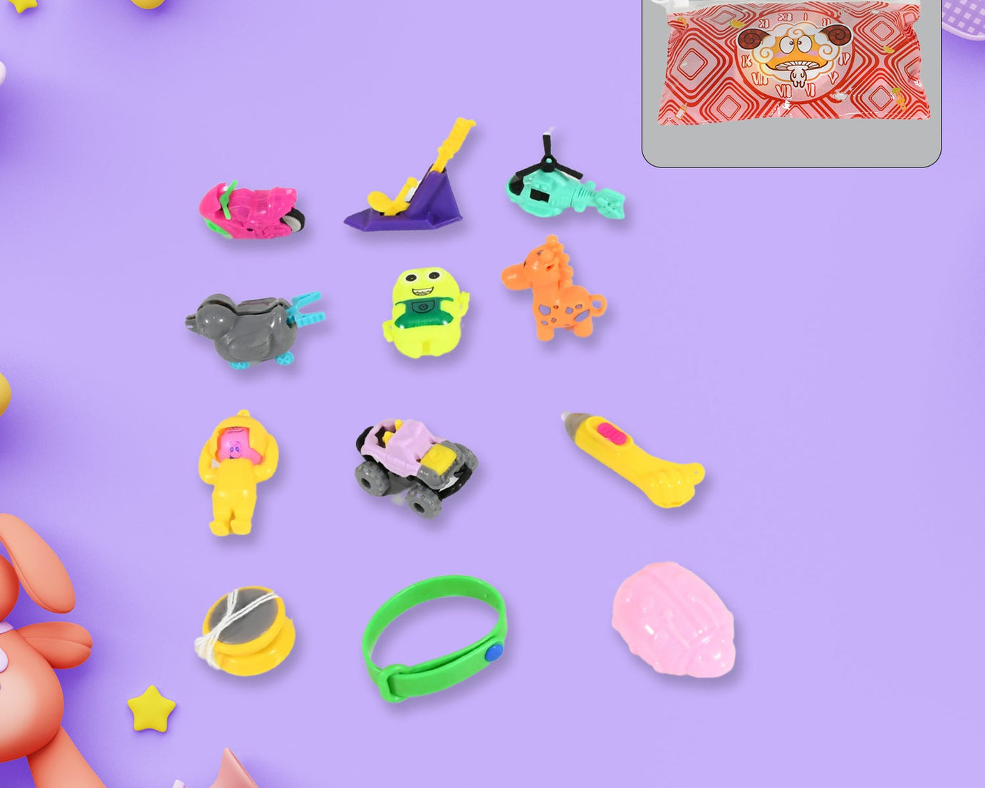 12 in 1 toy for kids, 10 different and small toys for kids to play with curiosity