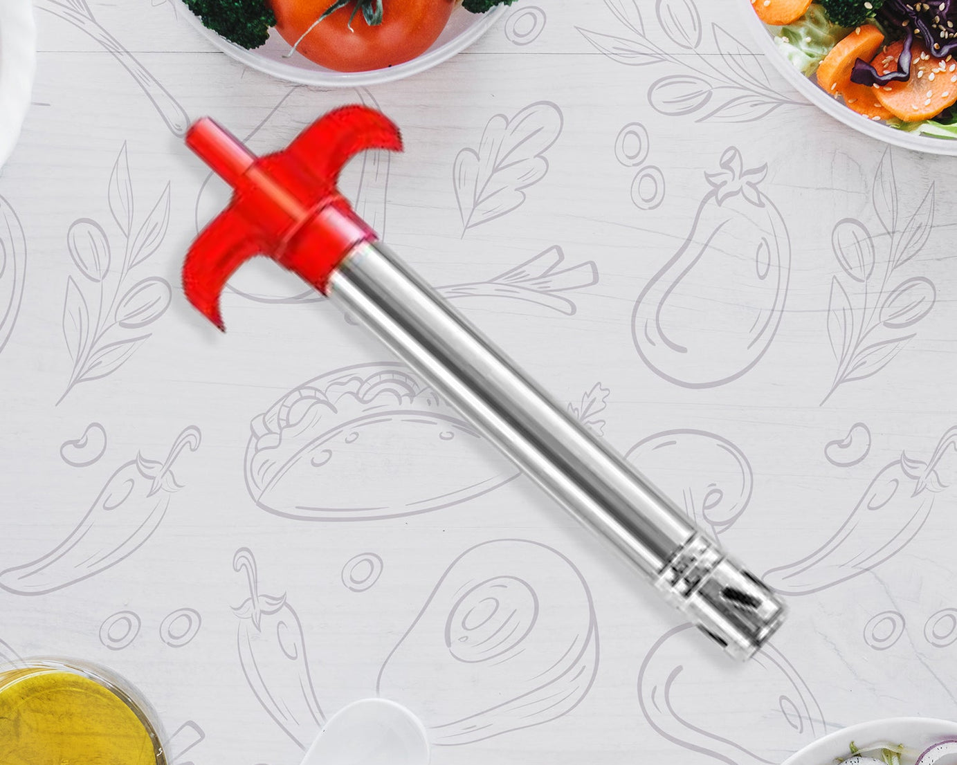 Reliable kitchen gas lighter with a stainless steel body for safe and efficient use.