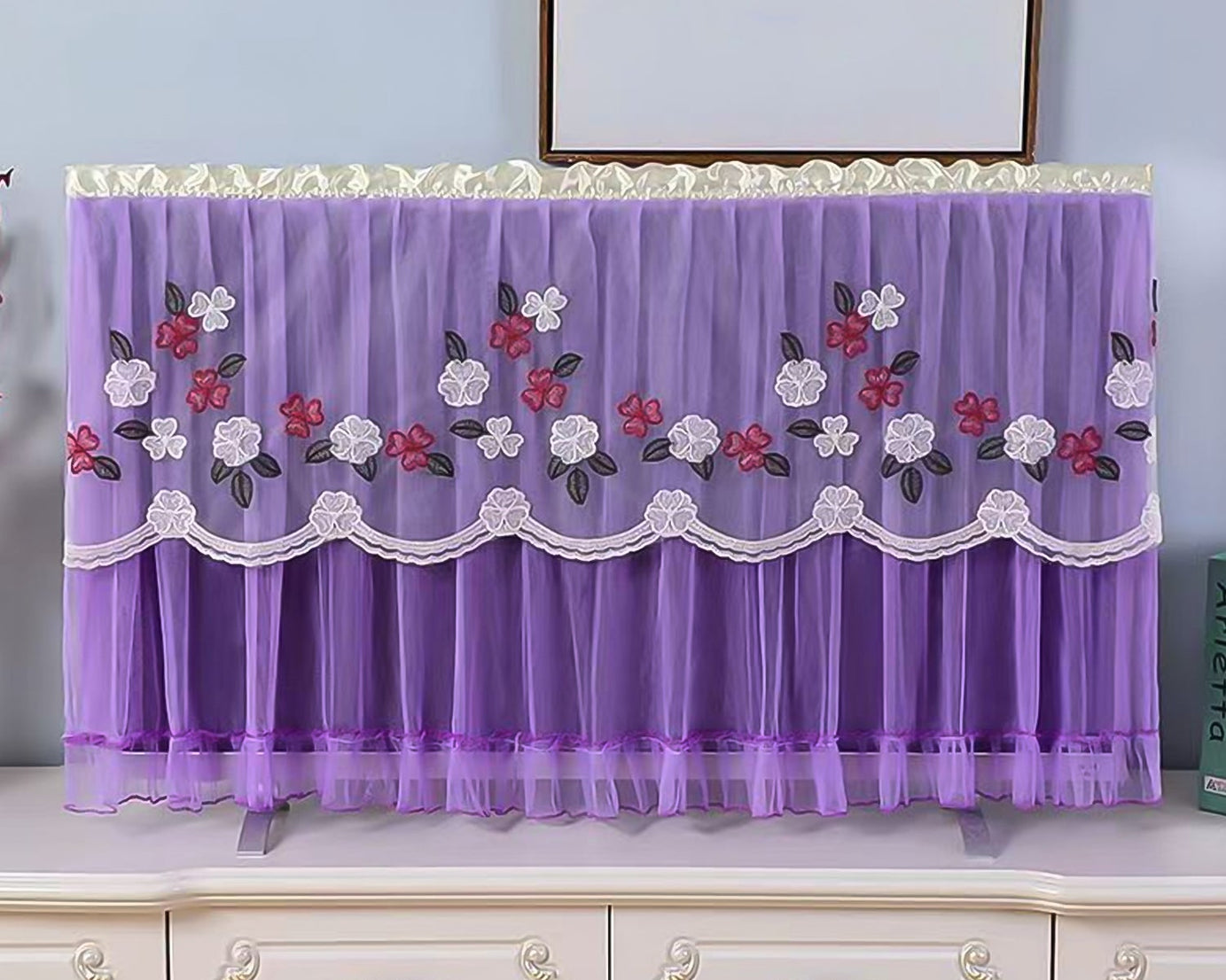 Dustproof Cover For Indoor, TV Screen Protector Cloth Cover (42 Inch / Mix Color)