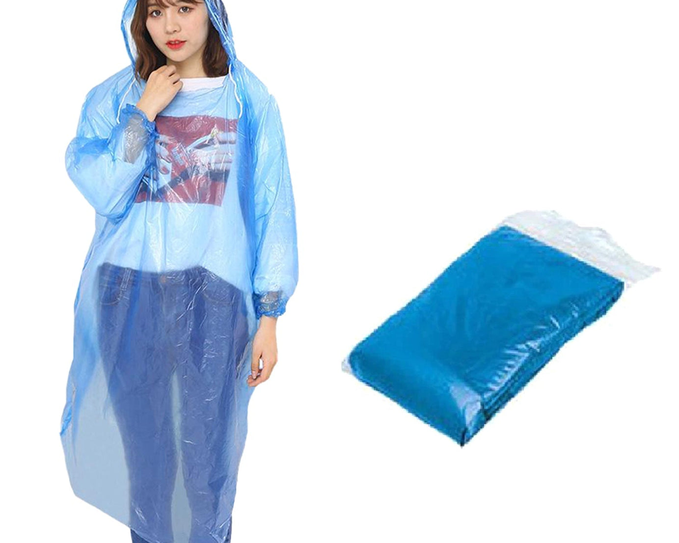Lightweight rain coat for temporary weather protection