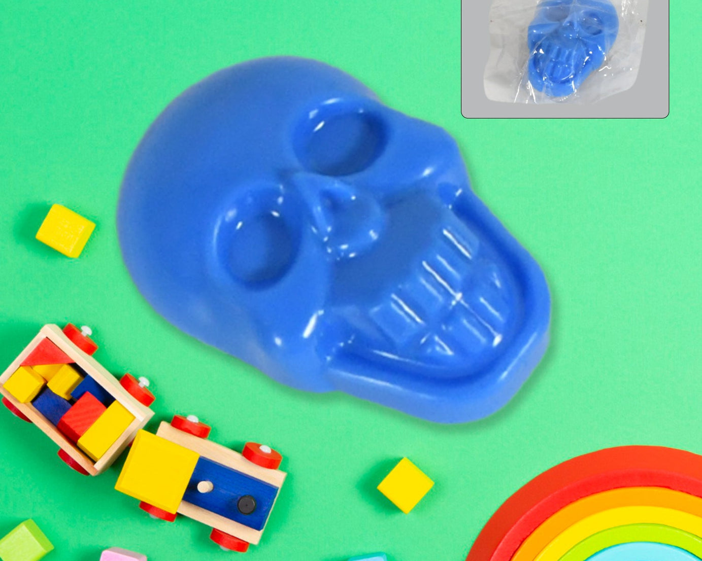 Pull Back Skull Toy, Small DIY Pull Back Skull Toy For Kids