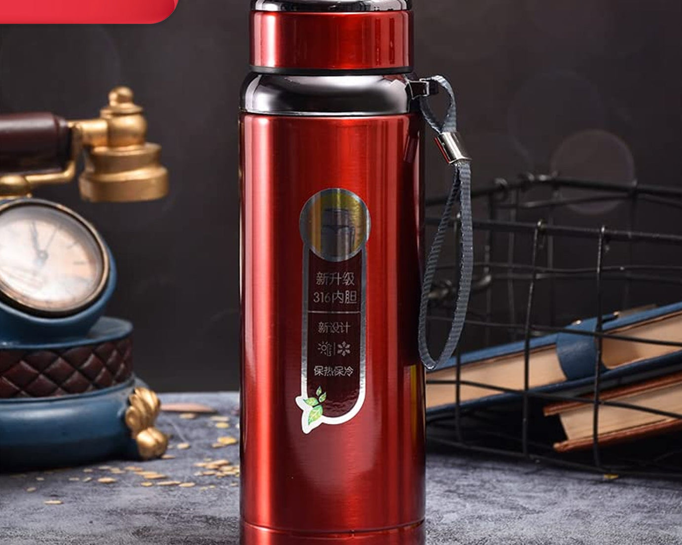 800ml Stainless Steel Water Bottle for Men Women Kids | Thermos Flask | Reusable Leak-Proof Thermos steel for Home Office Gym Fridge Travelling