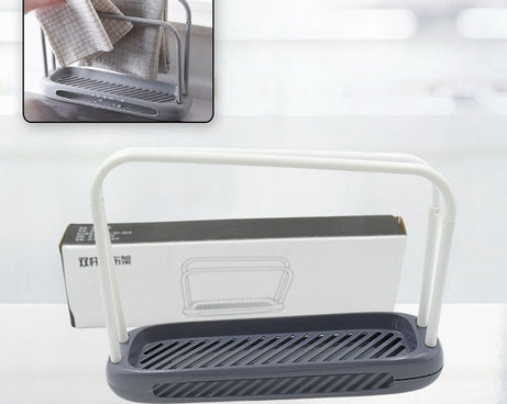 Storage Rack Kitchen Storage Holder Dish Towel Holder Dishcloth Rack Organizer Pool, Dishcloth Drying Rack Sink Rag Holder Towel (1 Pc)