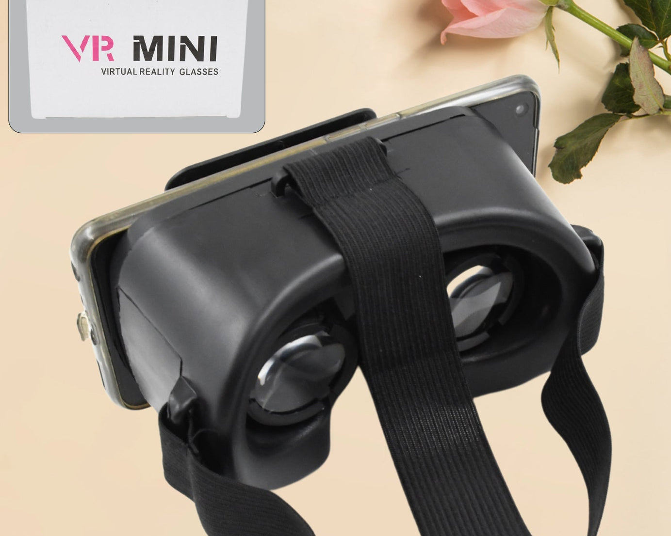 3D VR Glasses Virtual Reality Goggles Headset for All Smartphone VR Goggles-For 3D VR Movies Video Games (1 Pc)