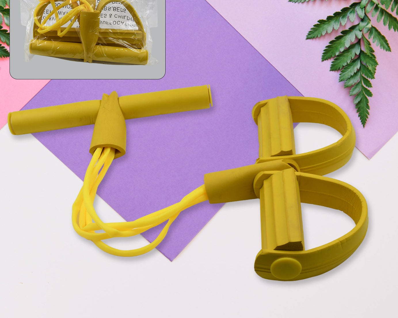 Heavy-duty pull rope exerciser for strength training.