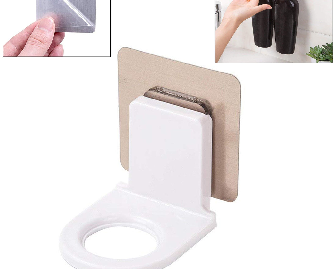 Multi-color wall mounted sticky hook for bathroom storage