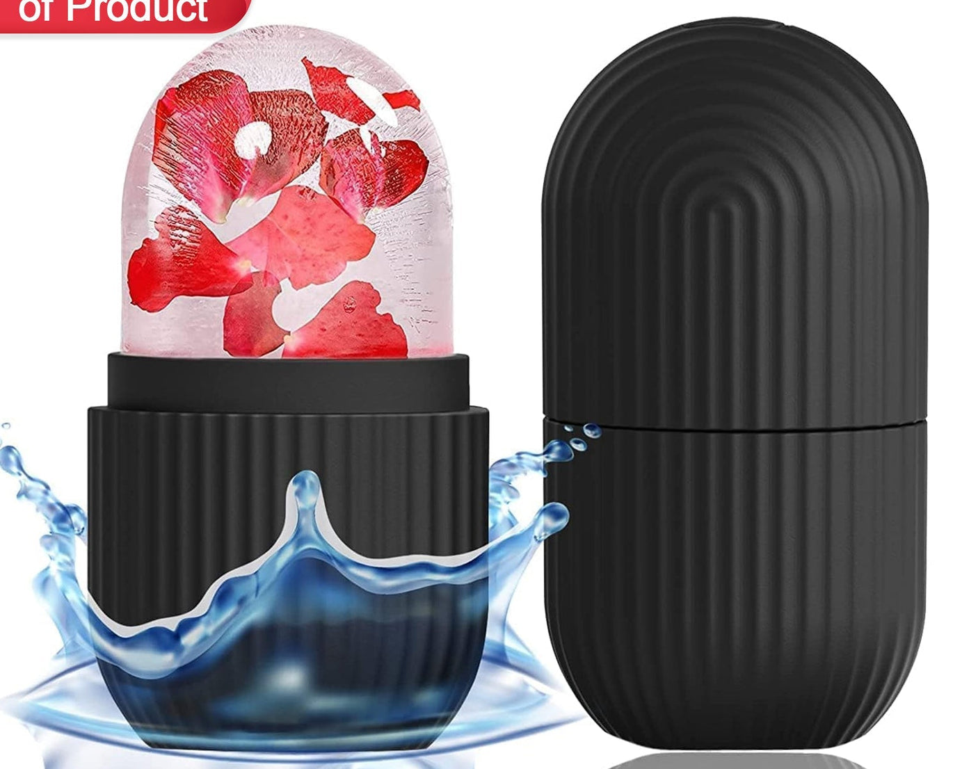 Face massager with ice roller