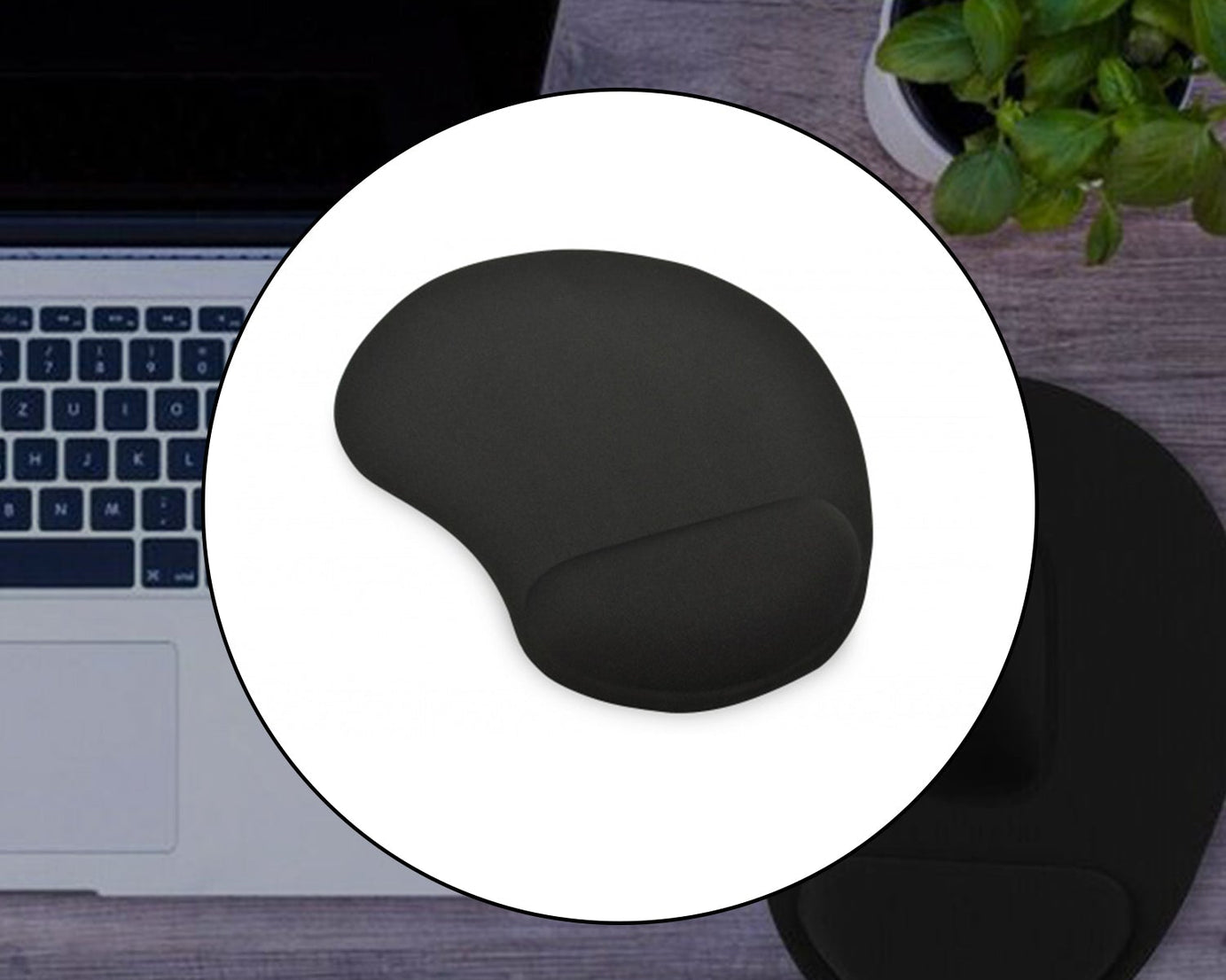 Mouse pad with wrist support for ergonomic comfort