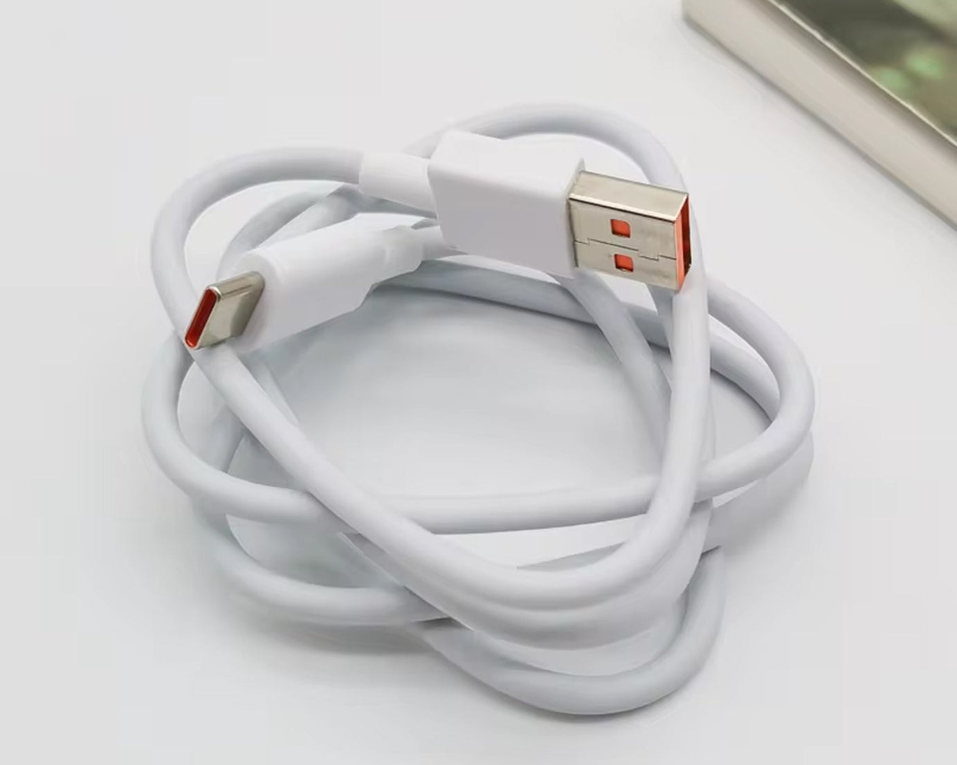 type c white charging cable