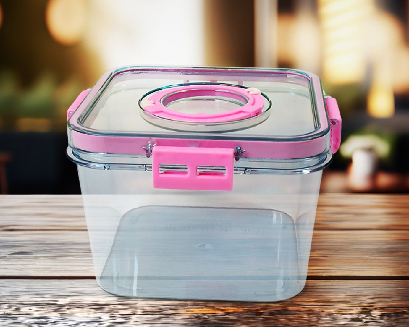 High Quality Plastic Food Storage Container Clear Washable Refrigerator Food Box Food Container Fruit Box Container with Lid (1400 ML)