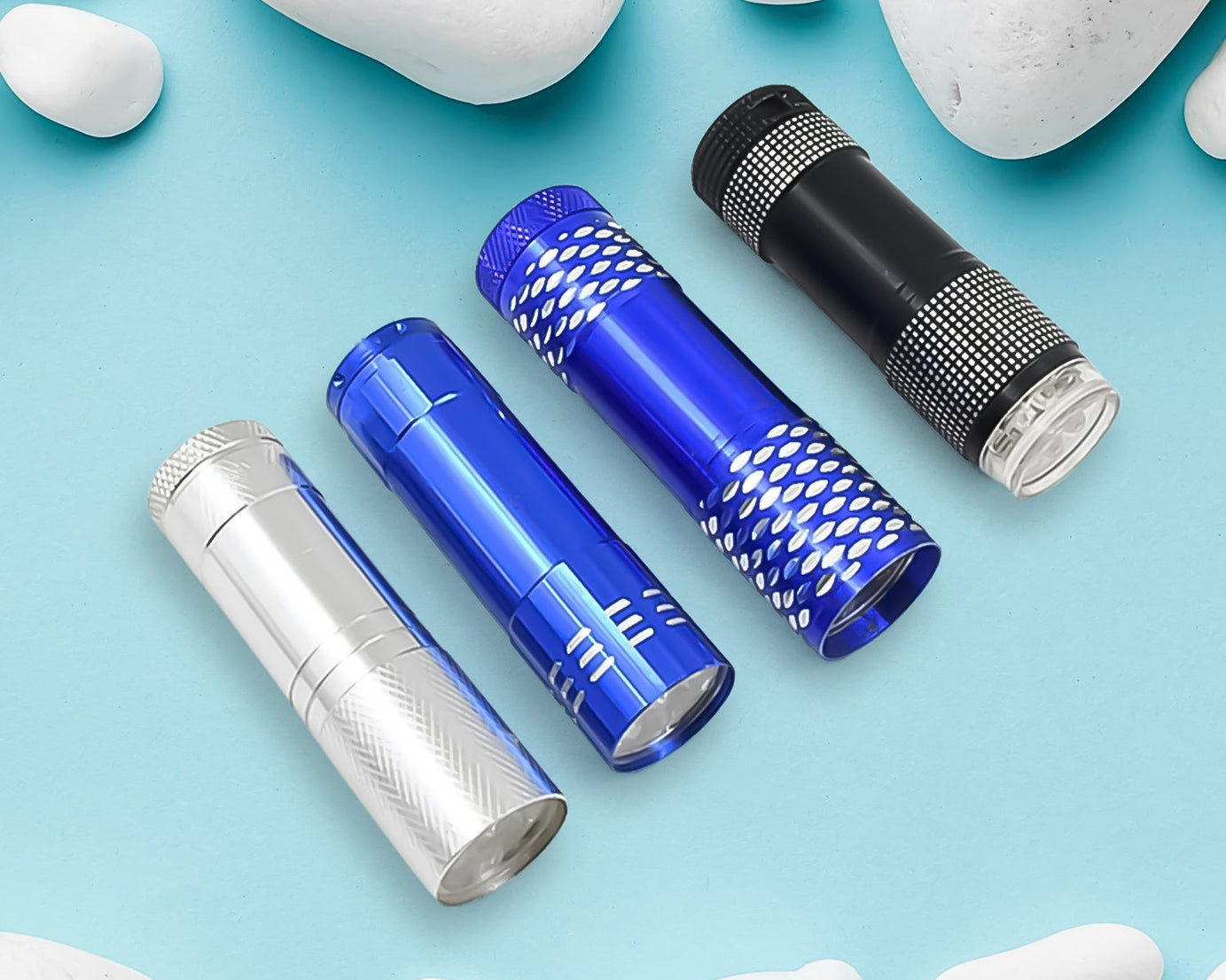 Portable Mini Torch, Super-Bright Mini 9 LED Bulb Pocket Torches - Torch Flashlight for Camping, Hiking, DIY, Travelling, Outdoors and More 3 Battery operated (Battery not included / 1 pc / Mix Color)