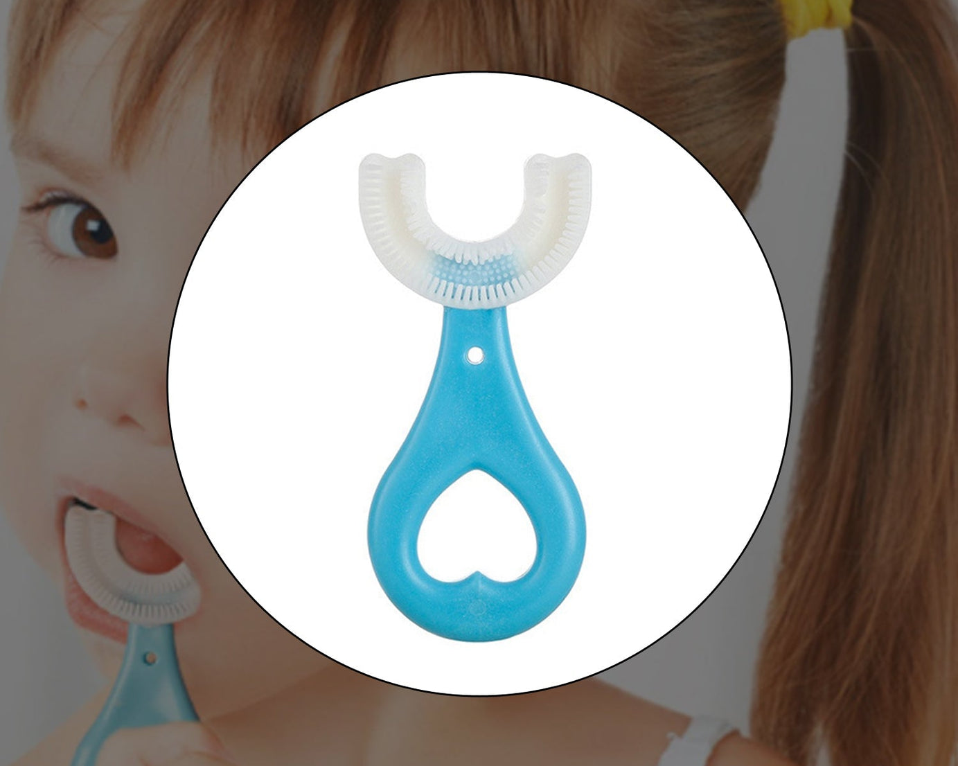 Kids' U S toothbrush for comfortable teeth cleaning