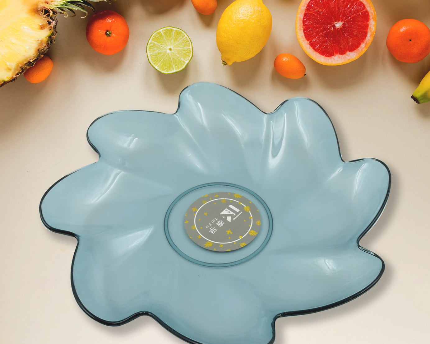 5535 Flower Shape Plastic Dinner / Fruit Plate  / Tray / Snacks / Breakfast Plate friendly Plastic Plate for Kids Party Supplies Birthday Holiday Party Dinnerware Supplies (1 Pc)