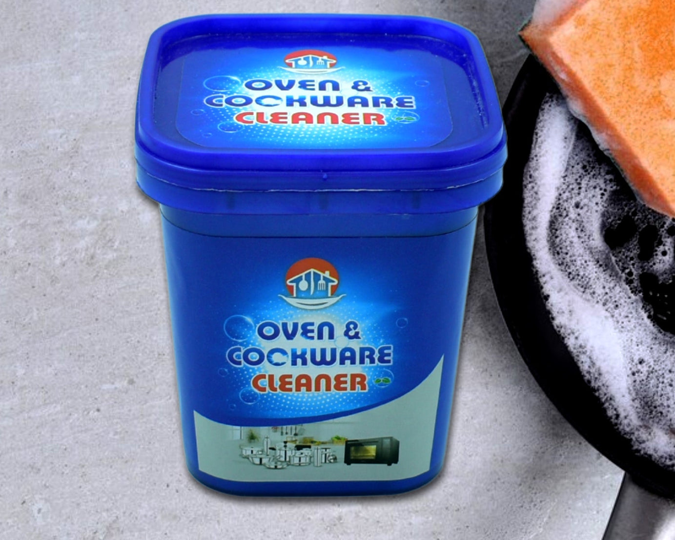 Oven And Cookware Cleaner | Oven And Cookware Cleaner Powder | Stainless Steel Cleaning Powder | Remove Stains from Pots Pans Multi-Purpose Cleaner & Removes Household Clean Universal Cleaning Powder for Removing Rust