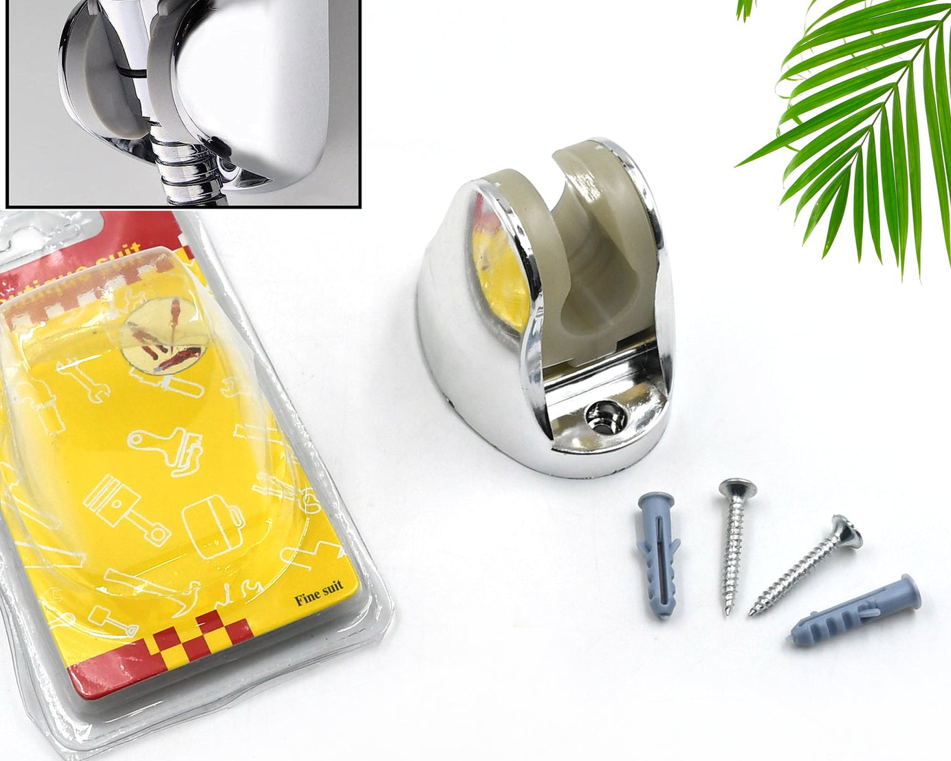 Adjustable Hand Shower Holder with Fixing Screws Adjustable Bracket for Bathroom