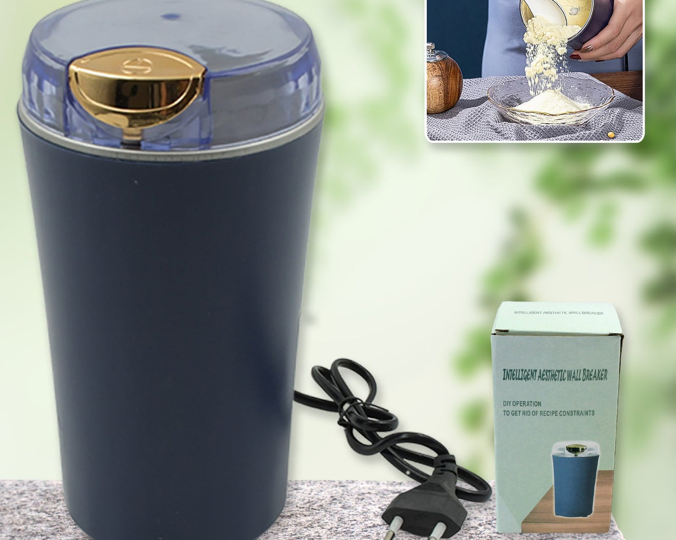 Mini Mixer, Small Blander, Power full Mini Grinder, Electric Coffee Bean Grinder Grinder Machine Portable Grinder for Home and Office. (4 Blade Grinder )